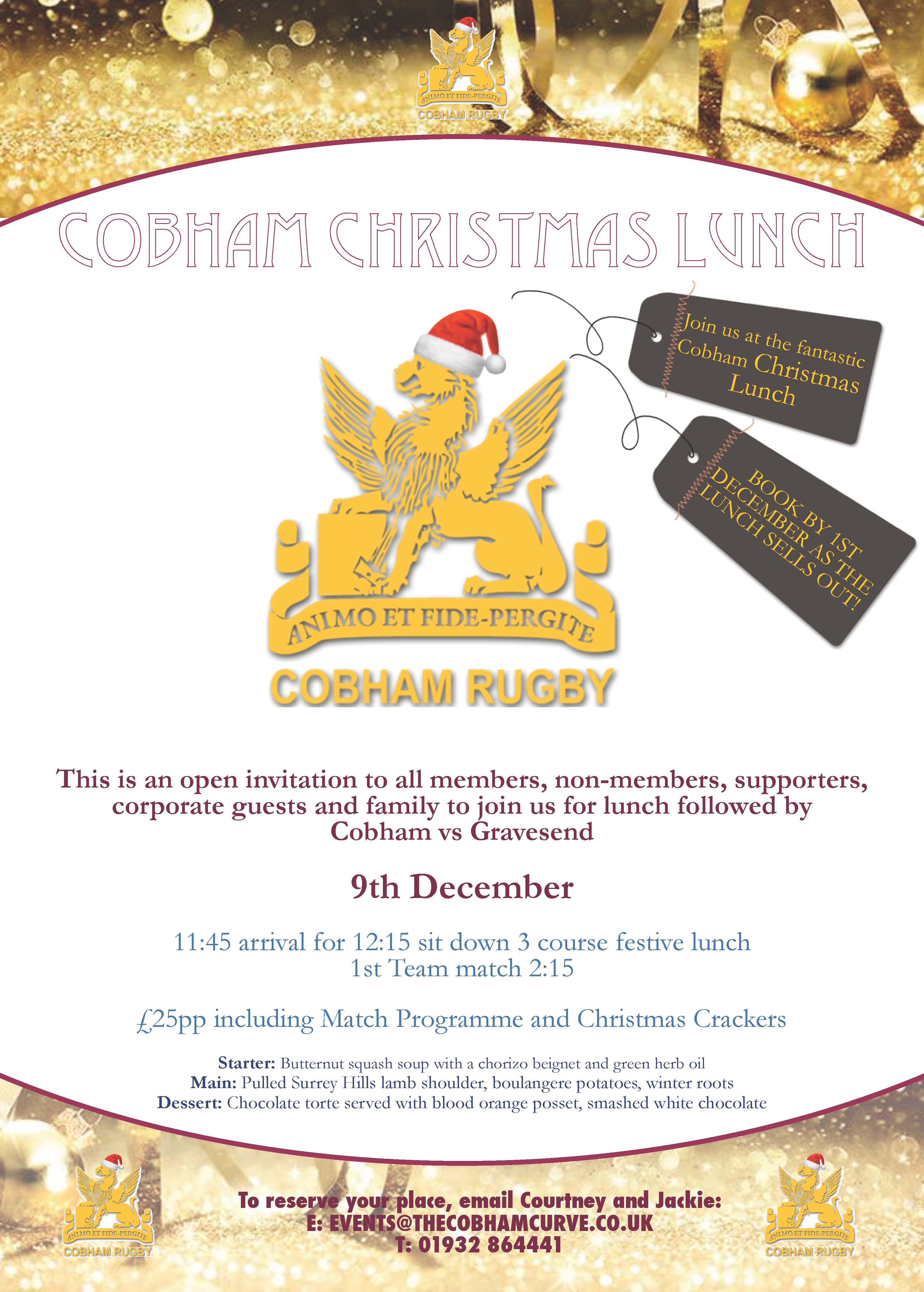 Cobham Christmas Lunch 9th  December .jpg